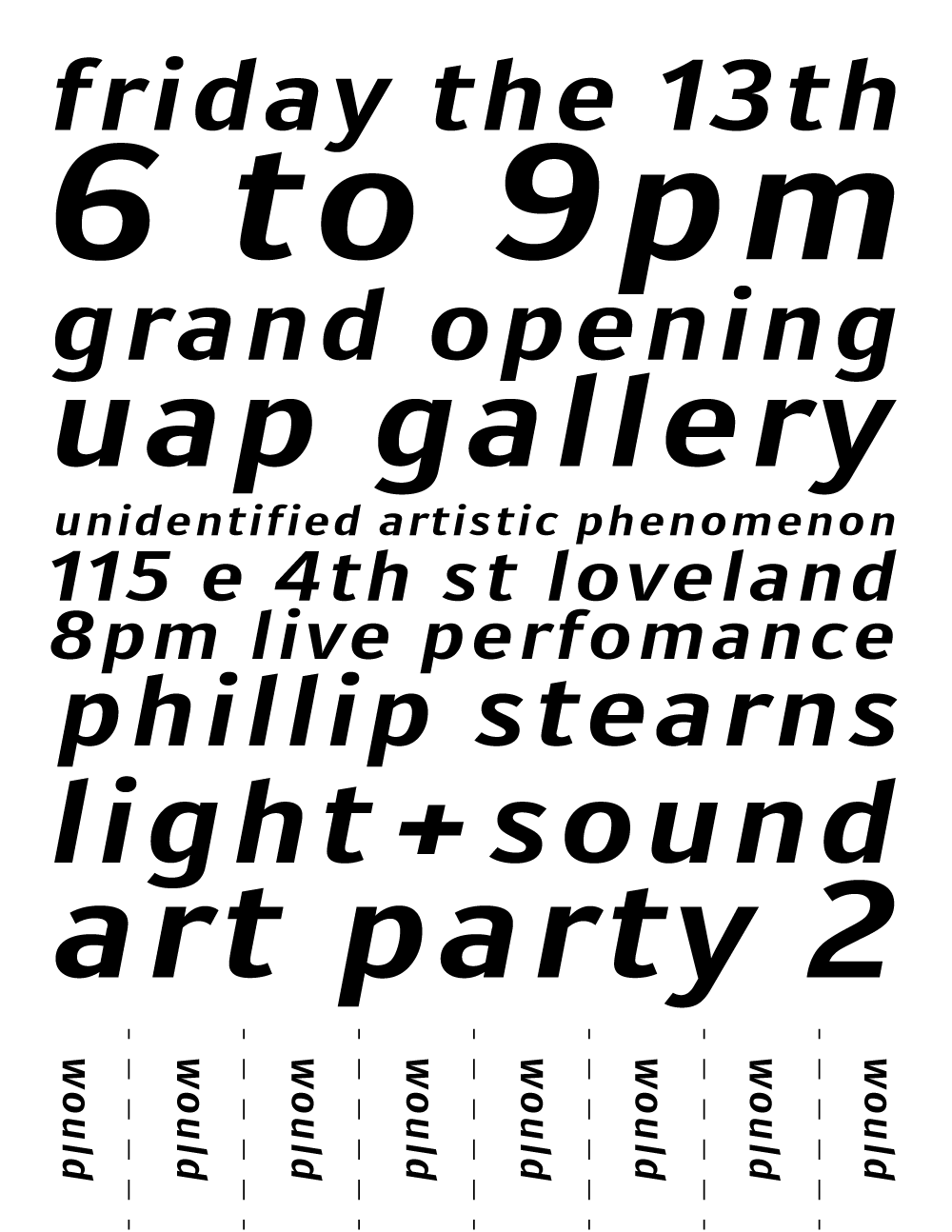uap gallery Art Party 2 Grand Opening